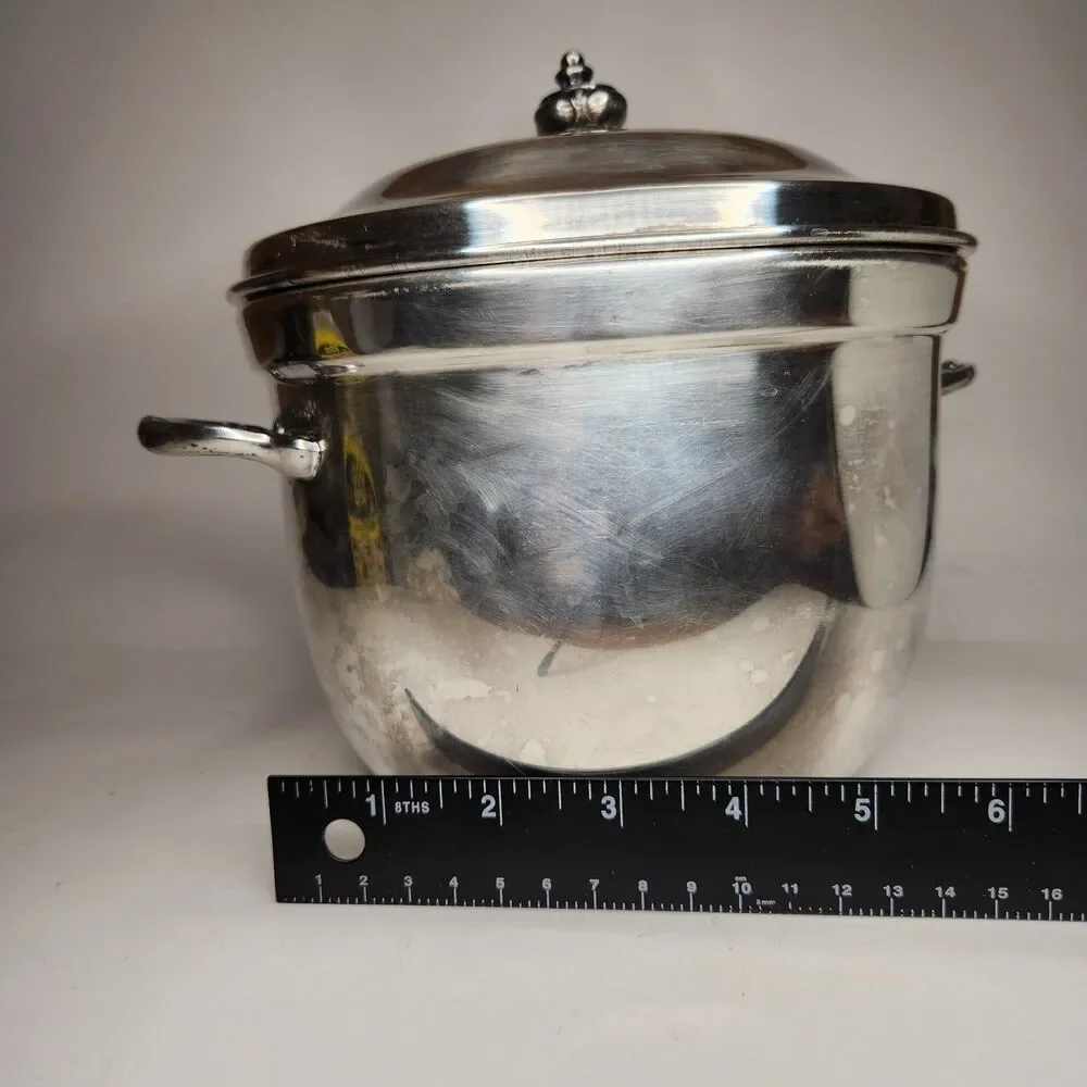 E.P.C.A. By Poole‎ Silver Co. Taunton, mass. 3600 Ice Bucket w/Plastic Insert